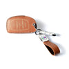 JVCV® Soft Handmade Lychee Pattern Leather Key Cover Compatible with Hyundai Creta, i10 Grand, i20 Elite, i20 Active, Xcent, Verna 4s, Tucson, Elantra, Grand i10 Nios 3 Button Smart Key