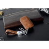 JVCV® Soft Handmade Lychee Pattern Leather Key Cover Compatible with Land Rover and Jaguar Smart Key