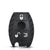 Carbon Fiber Pattern Key Cover Compatible with Hyundai Creta Venue Aura Elite i20 Grand i10 Nios Xcent 3 Button Flip Key (Black)