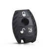 Carbon Fiber Pattern Key Cover Compatible with Hyundai Creta Venue Aura Elite i20 Grand i10 Nios Xcent 3 Button Flip Key (Black)