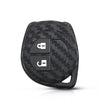 Carbon Fiber Pattern Key Cover Compatible with 2 Button Key for Suzuki Swift Baleno S-Cross Ciaz Dzire WagonR SX4 Ritz (Black)