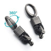 JVCV® Genuine Leather Braided Keychain Strap Accessories Car Key Chain Rope Keyring with Zinc Alloy Buckle Keyring Holder