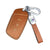 VCV® Soft Handmade Lychee Pattern Leather Key Cover Compatible with New MG Hector and Hector Plus Smart Key