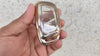 JVCV® Soft TPU Transparent Cover Compatible with Hyundai Alcazar Creta Venue i20 Tucson Elantra Car 4 Button Smart Key (Transparent Gold)