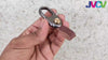 JVCV® Leather Universal Keychain with Zinc Alloy Buckle Light weight Ring Hook Accessories Holder Organizer for Car Bike Home Office Keys for Men and Women
