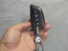 JVCV® Handmade Carbon-Fiber Pattern Leather Key Cover