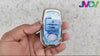 JVCV® Marble Gold Border TPU Key Cover Compatible with Toyota Innova Crysta Fortuner Legender Hycross Hilux Land Cruiser 3 Button Smart Key.