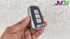 JVCV® Premium Soft TPU Leather Pattern Key Cover Compatible with Hyundai Verna Fluidic Old i20 Santafe Push Button Smart Key