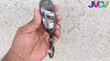 JVCV® Soft TPU Transparent Key Cover – Maruti Suzuki & Toyota (2 & 3‑Button) – Transparent Black