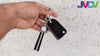 JVCV® Suede Leather Key Cover Compatible with Skoda Kylaq Slavia Kushaq Taigun Tiguan Virtus Octavia Kodiaq Superb Folding Key