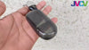 JVCV® Soft TPU Transparent Cover Compatible with Jeep Compass Trailhawk Push Button Smart Key (Transparent Black)