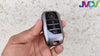 JVCV® Soft Matte Finish TPU Cover Compatible with Kia Seltos Sonet Carens 4 Button Smart Key (GunMetal Grey)