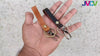 JVCV® 2 Pack Leather Universal Keychain with Zinc Alloy Buckle Light weight Ring Hook Accessories Holder Organizer for Car Bike Home Office Keys for Men and Women