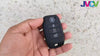 JVCV® Car Key Cover Compatible with Kia Seltos Sonet Carens 4 Button Smart Key - Rally Stripe