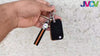 JVCV® Suede Leather Key Cover Compatible with Skoda Kylaq Slavia Kushaq Taigun Tiguan Virtus Octavia Kodiaq Superb Folding Key