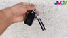 JVCV® Suede Leather Key Cover for Suzuki & Toyota Smart Keys – Compatible with Jimny, Grand Vitara, Baleno, Fronx, Swift, Glanza, Hyryder & More