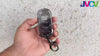 JVCV® 2 Pack Soft TPU Transparent Cover Compatible with Tata Tiago Tigor Punch Nexon Zest Bolt Safari Storme Flip Key (Transparent Black)