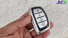 JVCV® Premium Soft TPU Leather Pattern Key Cover Compatible with Hyundai Smart Key