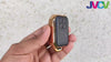 JVCV® Premium Soft Gold Border TPU Leather Pattern Key Cover Compatible with Suzuki Jimny Grand Vitara BALENO XL6 Swift ERTIGA DZIRE FRONX Urban Cruiser Glanza Hyryder 2 Button Smart Key