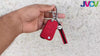 JVCV® Suede Leather Key Cover Compatible with Skoda Kylaq Slavia Kushaq Taigun Tiguan Virtus Octavia Kodiaq Superb Folding Key
