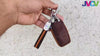 JVCV® Suede Leather Key Cover Compatible with Toyota Fortuner, Hilux, Innova Crysta, Fortuner Legender, Innova HyCross, Land Cruiser 2B/3B Smart Key