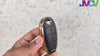 JVCV® Premium Soft Gold Border TPU Leather Pattern Key Cover Compatible with Maruti Suzuki 2 and 3 Button Baleno Ciaz Vitara Brezza S Cross Swift Ignis and Toyota Urban Cruiser Smart Key