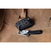 JVCV® Soft Handmade Lychee Pattern Leather Key Cover Compatible with Skoda Kushaq Slavia Octavia Kodiaq Superb Folding Key