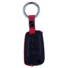 JVCV® Soft Handmade Leather Key Cover Compatible with Skoda Slavia Kushaq Taigun Tiguan Virtus Octavia Kodiaq Superb Folding Key