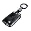 JVCV® Crocodile Pattern ABS Key Cover (Black) with Keychain – Compatible with Skoda & VW Folding Keys