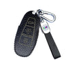 JVCV® Soft Handmade Lychee Pattern Leather Key Cover Compatible with Maruti Suzuki Baleno Ciaz Vitara Brezza S Cross Swift Ignis and Toyota Urban Cruiser Smart Key