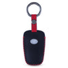 JVCV® Car Styling Soft Handmade Leather Key Cover Compatible with TATA NEXON, Harrier, ALTROZ, TIGOR BS6, Safari 2021 Safari Gold, Punch 4 Button Smart Key