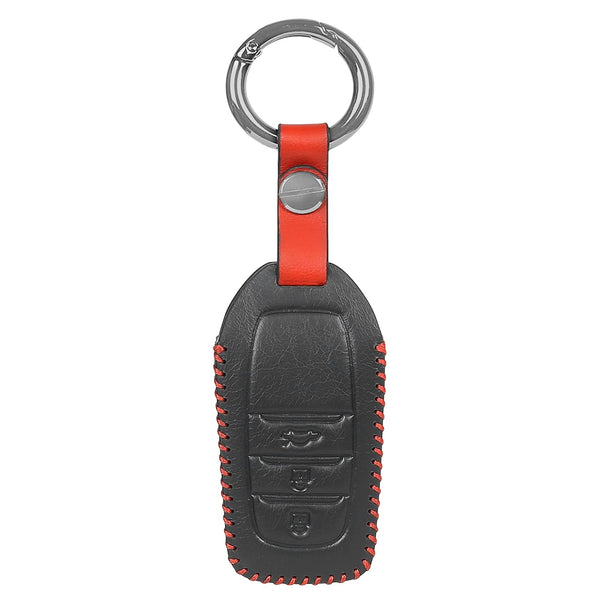 JVCV® Soft Handmade Leather Key Cover Compatible with Toyota Fortuner, Hilux, Innova Crysta, Fortuner Legender, Innova HyCross, Land Cruiser 2B/3B Smart Key