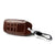 Car Styling Soft Handmade Leather Key Cover Compatible with Toyota 3 Button Smart Key with Keychain