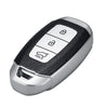 JVCV® Premium Soft TPU Leather Pattern Key Cover Compatible with Hyundai Verna 3 Button Smart Key